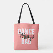 Persoonlijke dans tote bag (Achterkant)