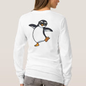 Persoonlijke Dansende Pinguïn Aangepaste Tekst T-shirt (Achterkant)
