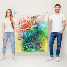Persoonlijke danser  fleece deken