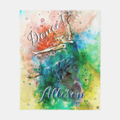 Persoonlijke danser  fleece deken (Voorkant)