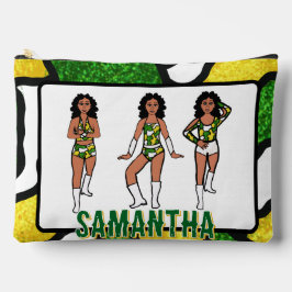 Persoonlijke danser groen geel camouflage #2 etui