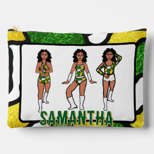 Persoonlijke danser groen geel camouflage #2 etui