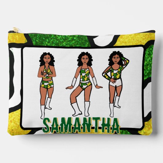 Persoonlijke danser groen geel camouflage #2 etui (Voorkant)