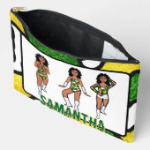 Persoonlijke danser groen geel camouflage #2 etui (Open)