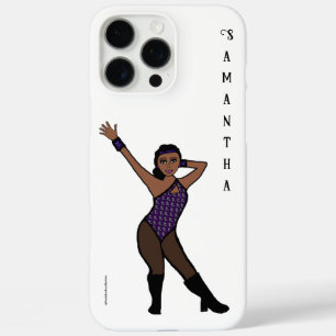 Persoonlijke Danser Paars Zilveren Print # 1 iPhone 16 Pro Max Hoesje
