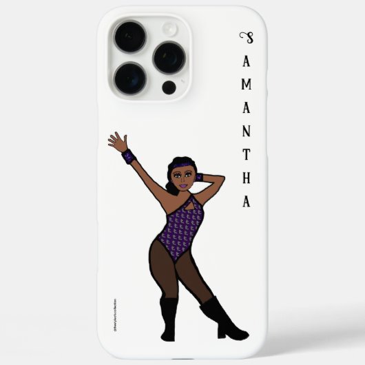 Persoonlijke Danser Paars Zilveren Print # 1 Case-Mate iPhone Case (Achterkant)