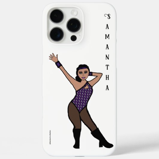 Persoonlijke Danser Paars Zilveren Print #2 Case-Mate iPhone Case (Achterkant)