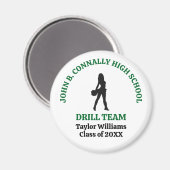 Persoonlijke danser van het drillteam van de Green Magneet (Voorkant / Achterkant)