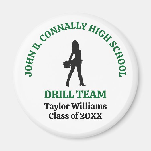 Persoonlijke danser van het drillteam van de Green Magneet (Voorkant)