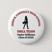 Persoonlijke danser van het Maroon High School Dri Ronde Button 5,7 Cm (Voorkant)