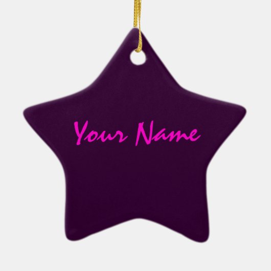 Persoonlijke danseres keramisch ornament (Achterkant)