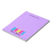 Persoonlijke danseres notitieblok (Linkerzijde)