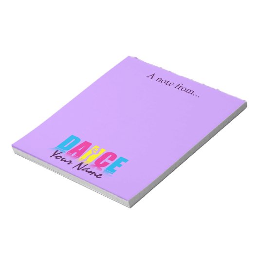 Persoonlijke danseres notitieblok (Linkerzijde)