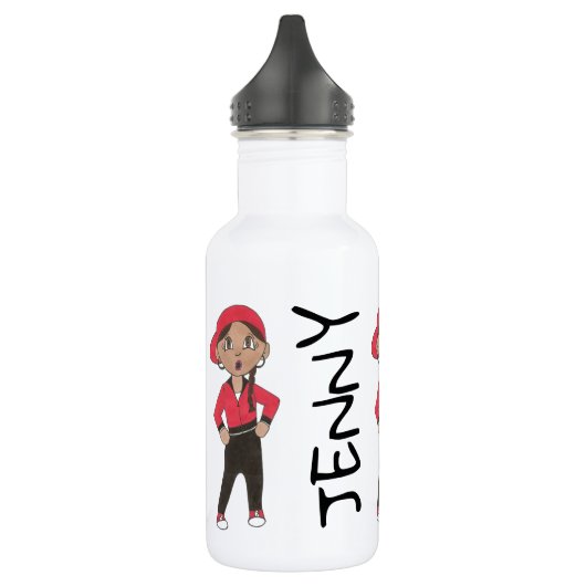 Persoonlijke danseres van dansende leraar hiphop waterfles  (Links)