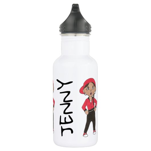 Persoonlijke danseres van dansende leraar hiphop waterfles  (Rechts)