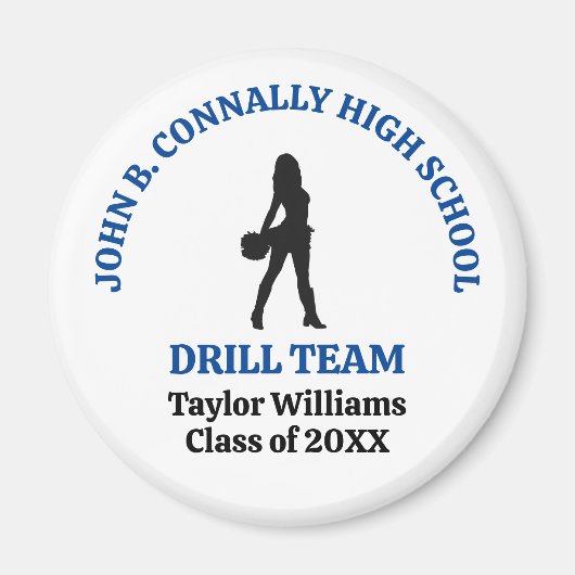 Persoonlijke danseres van het drillteam van de Blu Magneet (Voorkant)