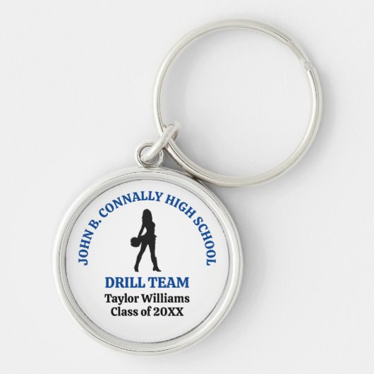 Persoonlijke danseres van het drillteam van de Blu Sleutelhanger (Voorkant)