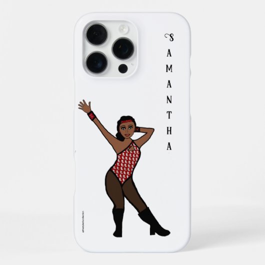 Persoonlijke danseres witte print #1 iPhone hoesje (Achterkant)