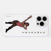 Persoonlijke danseres witte print #1 iPhone hoesje (Achterkant horizontaal)