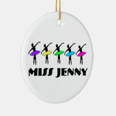 Persoonlijke dansleraar Ballet Ballerina Pointe Keramisch Ornament (Rechts)