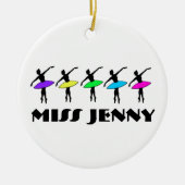 Persoonlijke dansleraar Ballet Ballerina Pointe Keramisch Ornament (Voorkant)