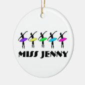 Persoonlijke dansleraar Ballet Ballerina Pointe Keramisch Ornament (Links)