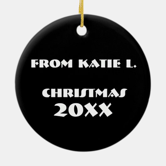 Persoonlijke dansleraar Ballet Ballerina Pointe Keramisch Ornament (Achterkant)