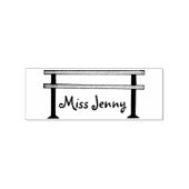 Persoonlijke dansleraar Gift Ballet Barre Stamp Rubberstempel (Afrduk)
