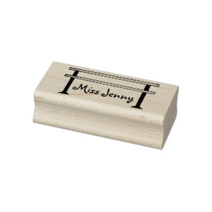 Persoonlijke dansleraar Gift Ballet Barre Stamp Rubberstempel