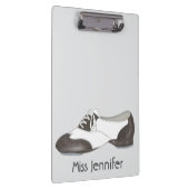 Persoonlijke dansleraar Gift Tap Oxford Shoe Klembord (Rechts)