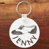 Persoonlijke dansleraar Gift Tap Oxford Shoe Sleutelhanger (Voorkant)