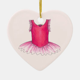 Persoonlijke dansleraar roze ballet Tutu Keramisch Ornament