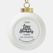 Persoonlijke dansleraar-scriptvakantie keramische bal ornament (Voorkant)