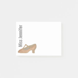 Persoonlijke danslessen Tan Character Shoe Post-it® Notes