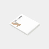 Persoonlijke danslessen Tan Character Shoe Post-it® Notes (Schuin)