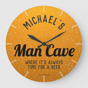 Persoonlijke Dark Beer Man Cave Grote Klok