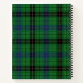 Persoonlijke Davidson Tartan Geheel van de Gezin R Notitieboek (Achterkant)