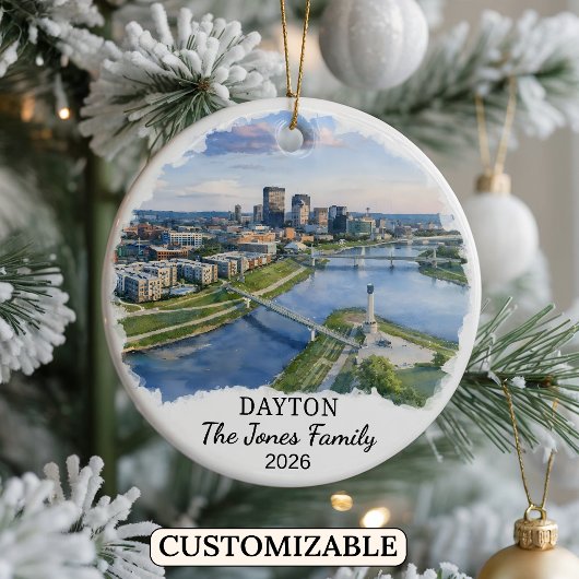 Persoonlijke Dayton-versiering, Aangepaste staat O Keramisch Ornament
