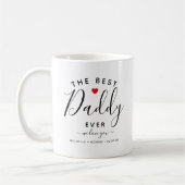 Persoonlijke "De Beste Papa Ooit" Moppig Koffiemok (Links)