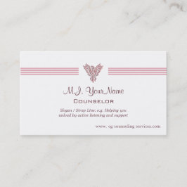 Persoonlijke de luxestrepen van de Adviseur en Visitekaartje