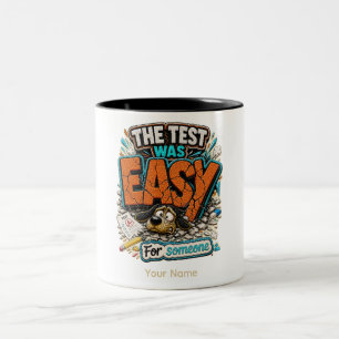 Persoonlijke De Test Was Gemakkelijk Grappige Lera Tweekleurige Koffiemok