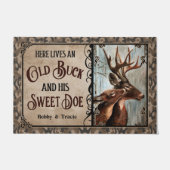 Persoonlijke dealer en oude bankdeur deurmat (Voorkant)