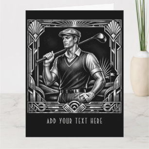 Persoonlijke Deco Golfer- Grote Golf Kaart