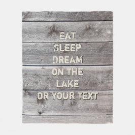 Persoonlijke decoratie-ideeën voor een huis aan he fleece deken