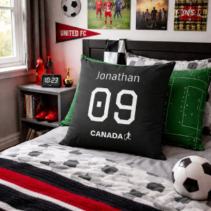 Persoonlijke decoratie voor Canada Soccer-fankamer Kussen