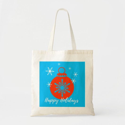 Persoonlijke decoratieve kerstkrans tote bag (Voorkant)