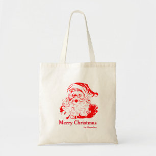 Persoonlijke decoratieve Kerstman Kerstcadeau Tote Bag