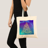 Persoonlijke decoratieve Kerstmis spiraal Tote Bag (Voorkant (product))