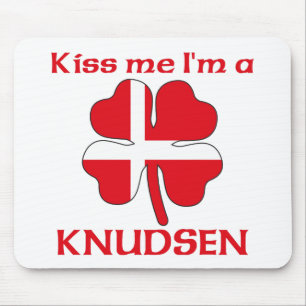 Persoonlijke Deense kus Ik ben Knudsen Muismat