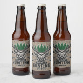 Persoonlijke deer Elk Hunter Bow Hunting Lodge Bier Etiket (Flessen)